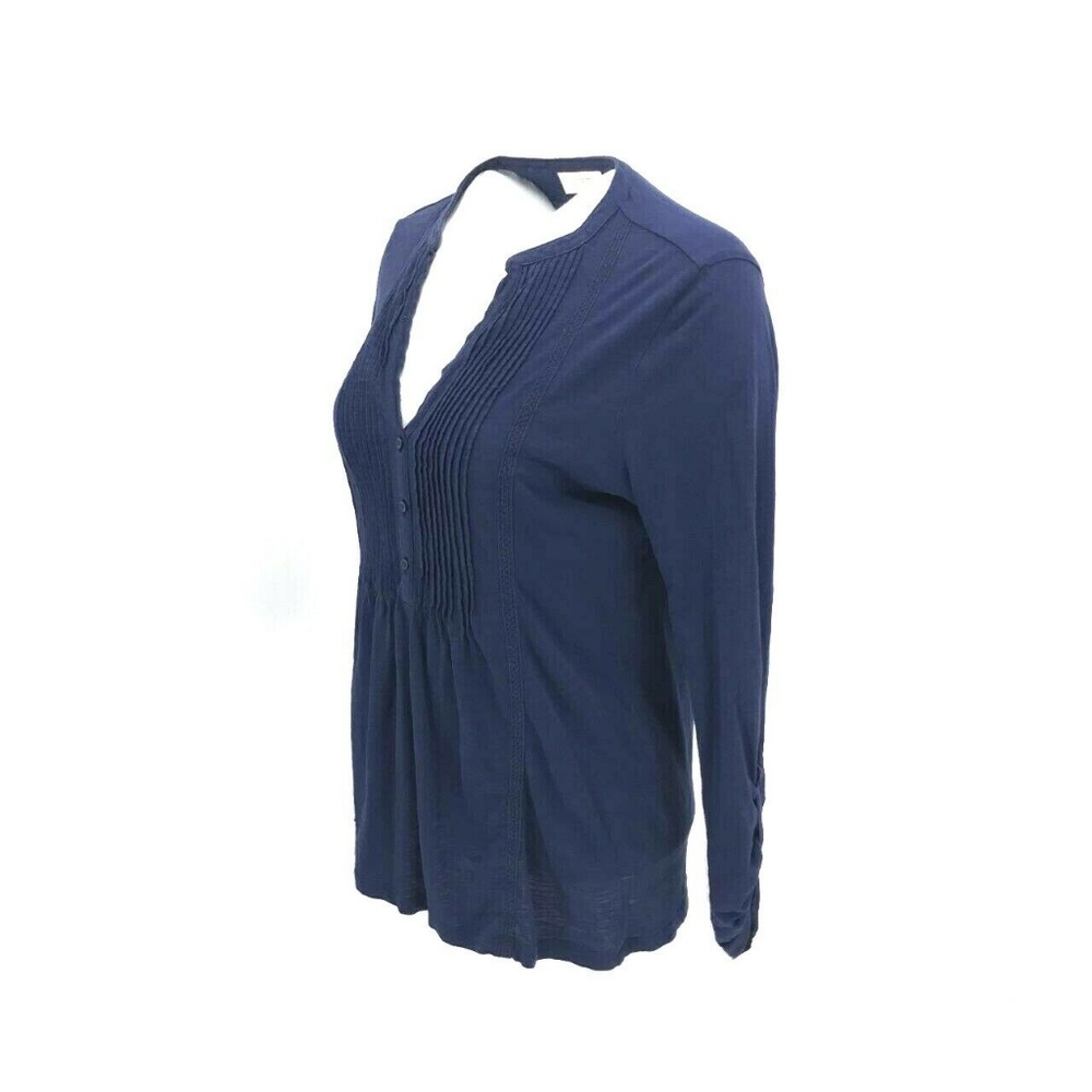 Ann Taylor Loft Long Sleeve Pleated Tunic Top Sz S - Picture 4 of 7